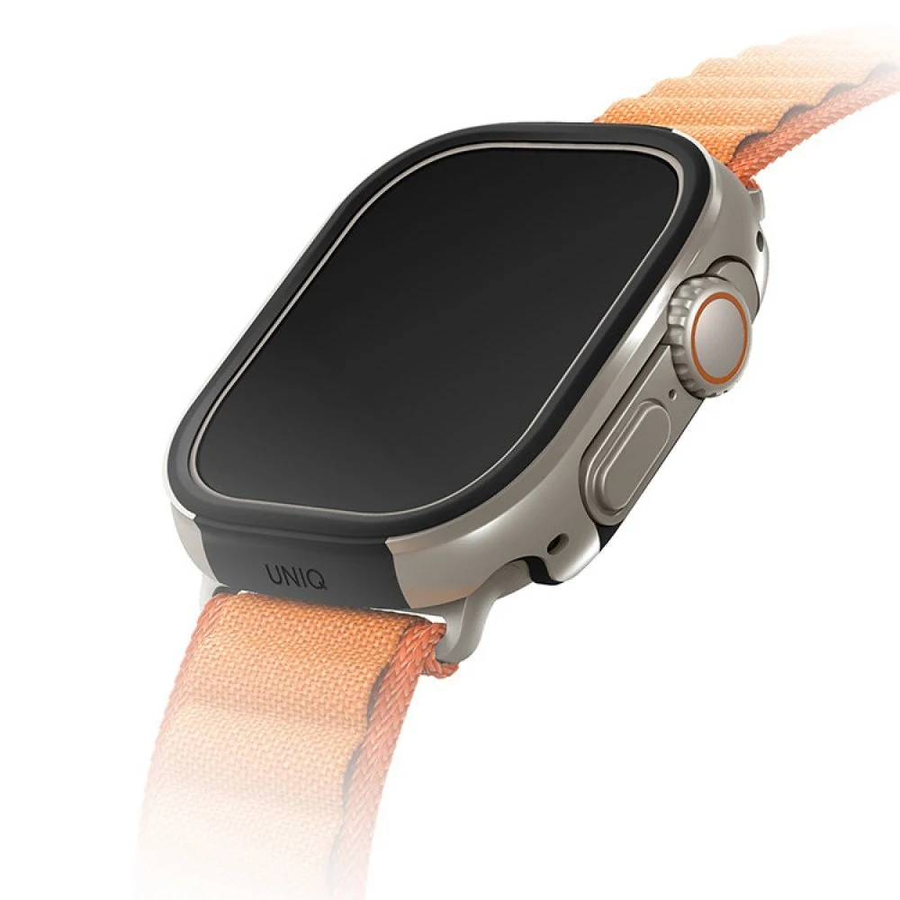 Чехол Uniq Valencia aluminium для Apple Watch Ultra 49мм. Цвет: серебристый