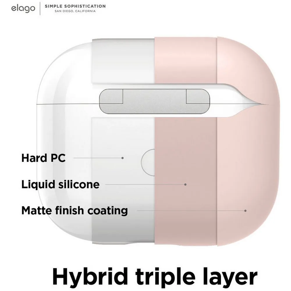 Чехол Elago Liquid silicone для AirPods 3. Цвет: розовый