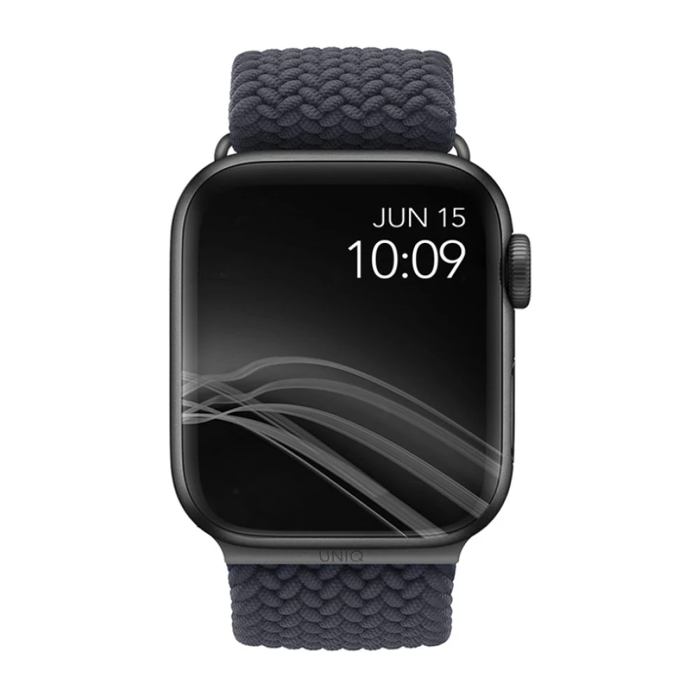 Ремешок нейлоновый Uniq Aspen для Apple Watch 42мм/44мм. Цвет: серый