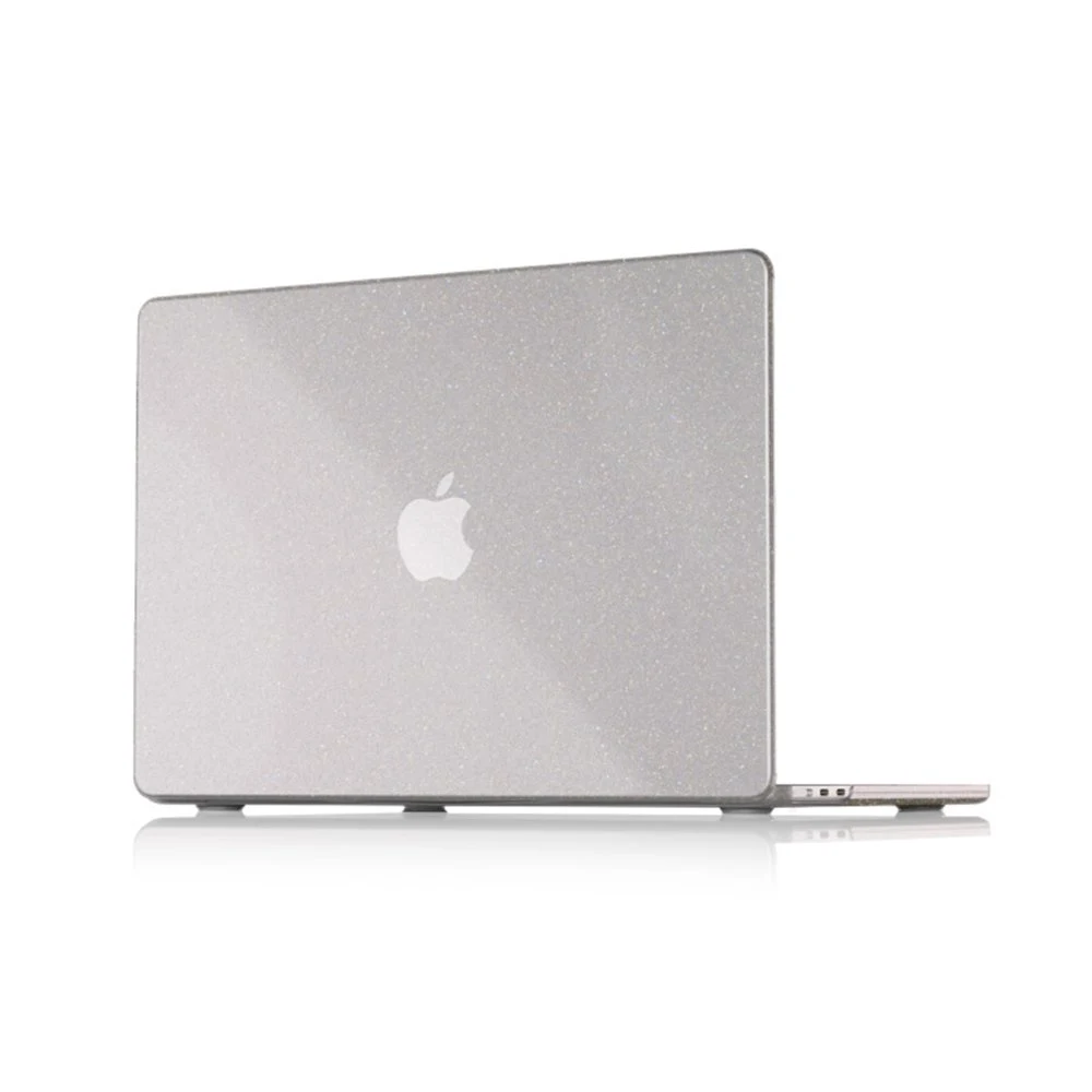 Чехол защитный vlp Plastic case для MacBook Air 13" 2022. Цвет: прозрачный с блёстками