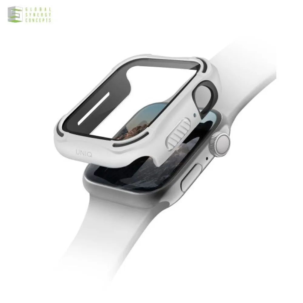 Чехол Uniq Torres антимикробный для Apple Watch 4/5/6/SE 44мм. Цвет: белый
