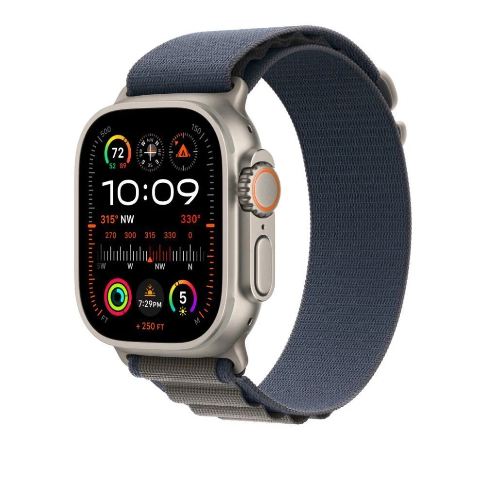 Ремешок Apple для Apple Watch 49мм "Альпийская петля", M. Цвет: синий