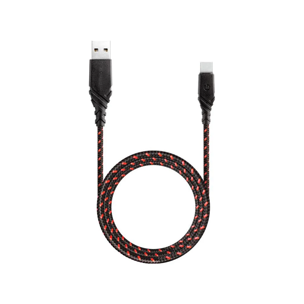 Кабель EnergEA NyloFlex USB-A - USB-C 5A 1.5м. Цвет: красный