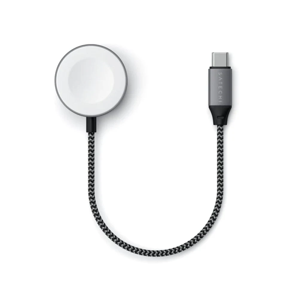 Беспроводное зарядное устройство Satechi USB-C Magnetic Charging Cable. Цвет: "серый космос"