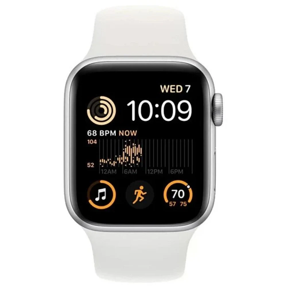 Apple Watch SE (2022), 44мм, корпус из алюминия серебристого цвета