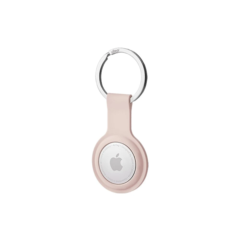 Чехол силиконовый Ubear Touch Ring Case для AirTag. Цвет: розовый