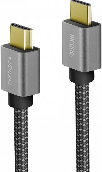 Кабель EnergEA FibraTough HDMI - HDMI 8K 48 Gbps 2,0 м. Цвет: чёрный