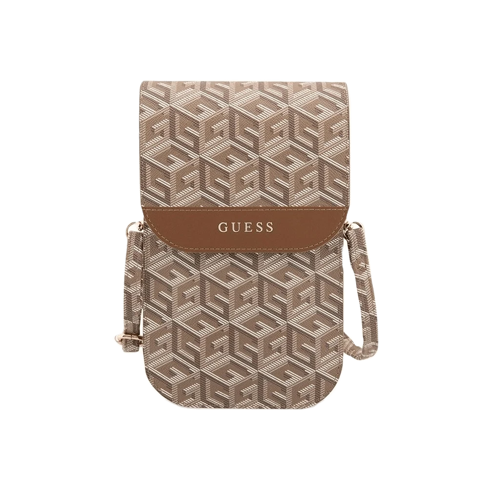 Сумка Guess Wallet Bag G CUBE для iPhone. Цвет: коричневый