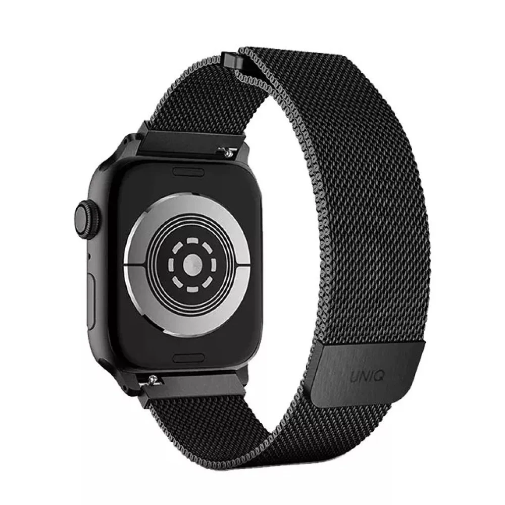 Ремешок из стали Uniq Dante Strap Mesh для Apple Watch 42мм/44мм. Цвет: графит