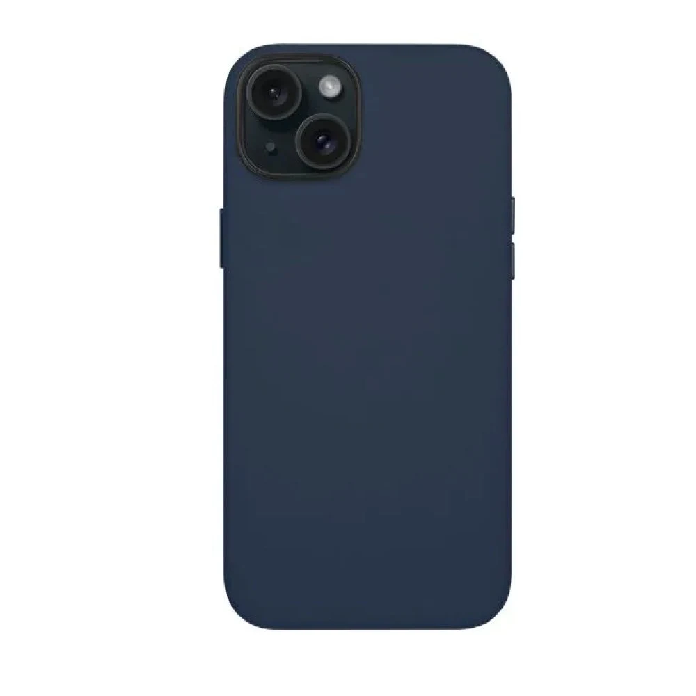 Чехол K-DOO Noble Collection Magsafe для iPhone 15, кожа. Цвет: темно-синий